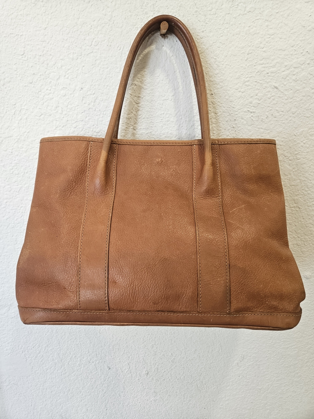 Vintage J.McLaughlin Brown Leather Tote Bag